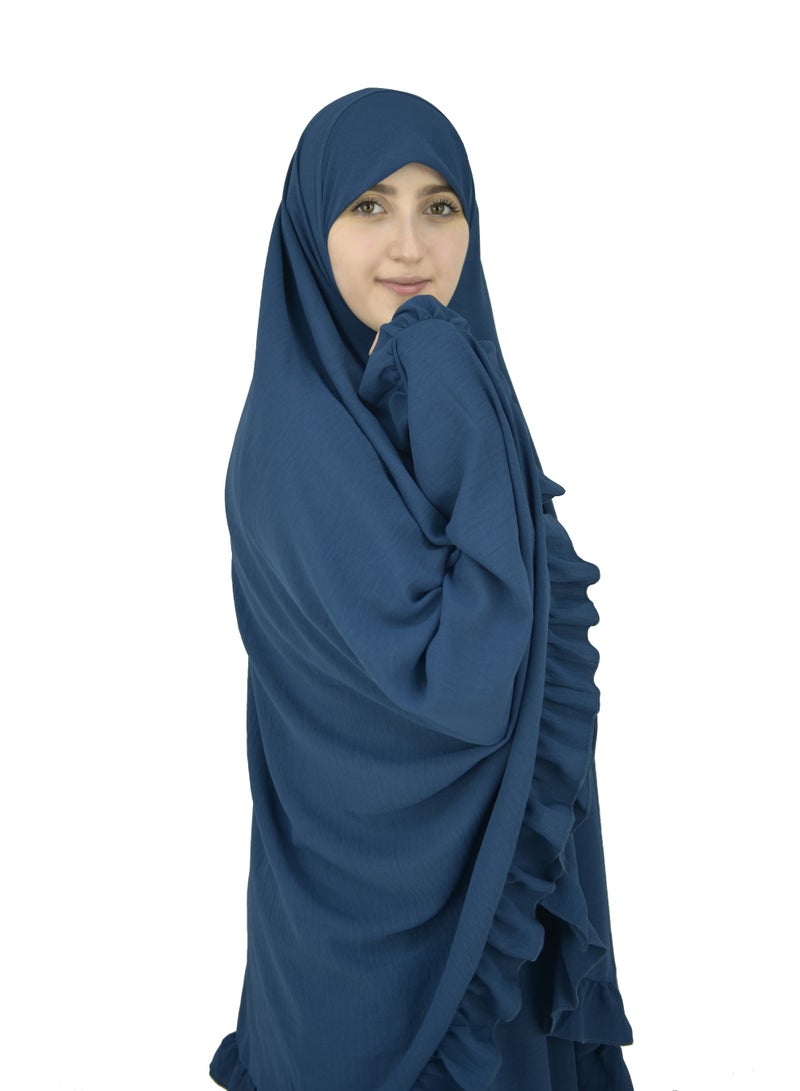  داماس كولكشن طقم صلاة للاطفال اوالامهات حجاب وتنورة - طقم ملابس الصلاة للبنات والامهات - اسدال  صلاة - لبس صلاة - لباس الصلاة - Image 5